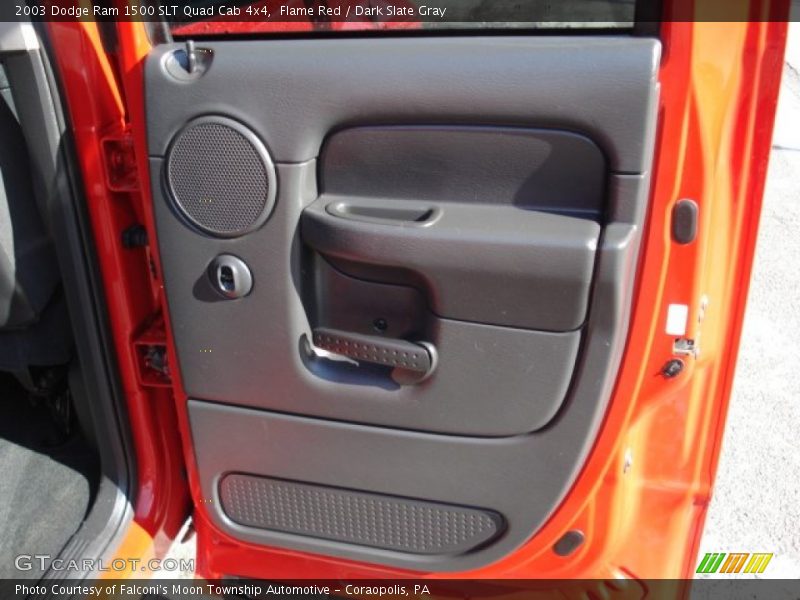 Flame Red / Dark Slate Gray 2003 Dodge Ram 1500 SLT Quad Cab 4x4