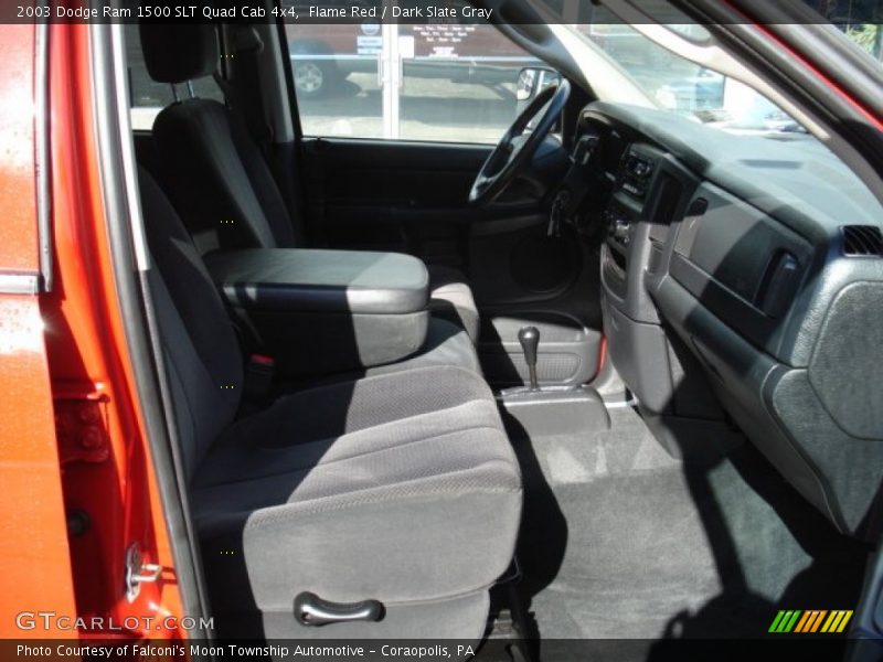 Flame Red / Dark Slate Gray 2003 Dodge Ram 1500 SLT Quad Cab 4x4