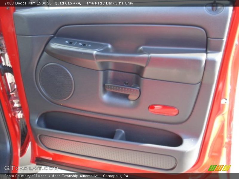 Flame Red / Dark Slate Gray 2003 Dodge Ram 1500 SLT Quad Cab 4x4