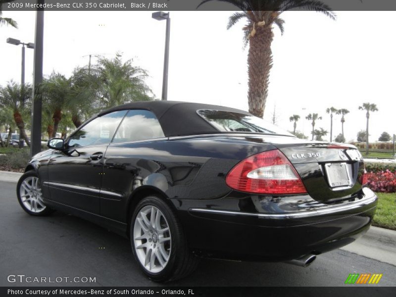 Black / Black 2009 Mercedes-Benz CLK 350 Cabriolet