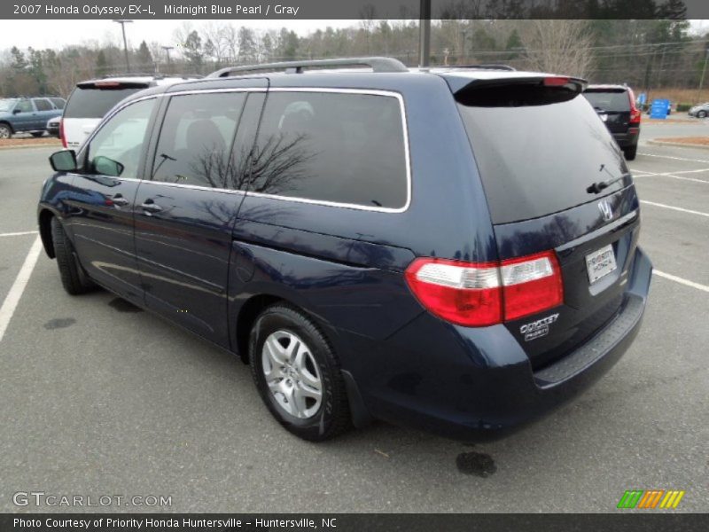 Midnight Blue Pearl / Gray 2007 Honda Odyssey EX-L