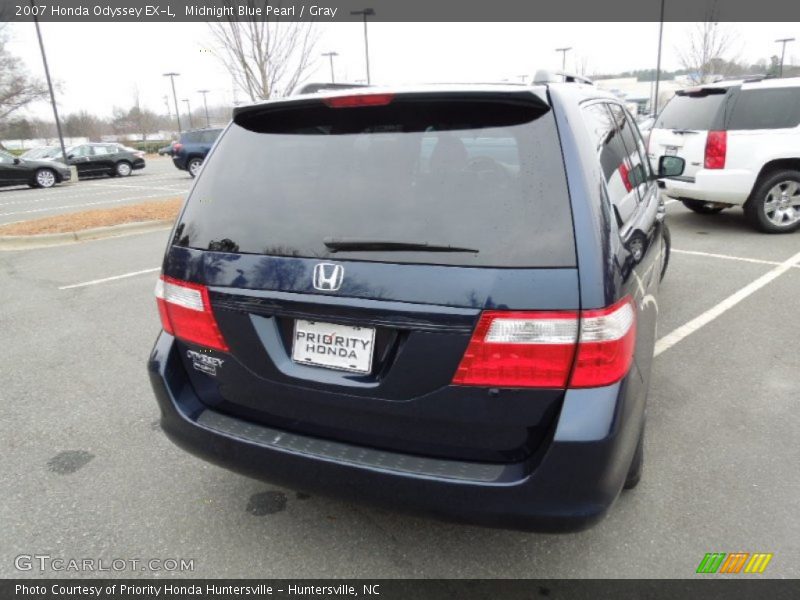 Midnight Blue Pearl / Gray 2007 Honda Odyssey EX-L