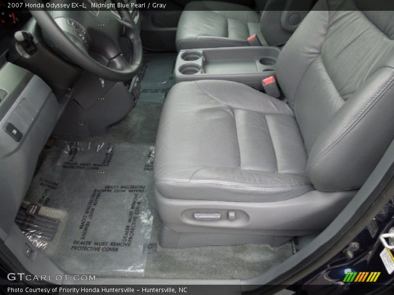 Midnight Blue Pearl / Gray 2007 Honda Odyssey EX-L