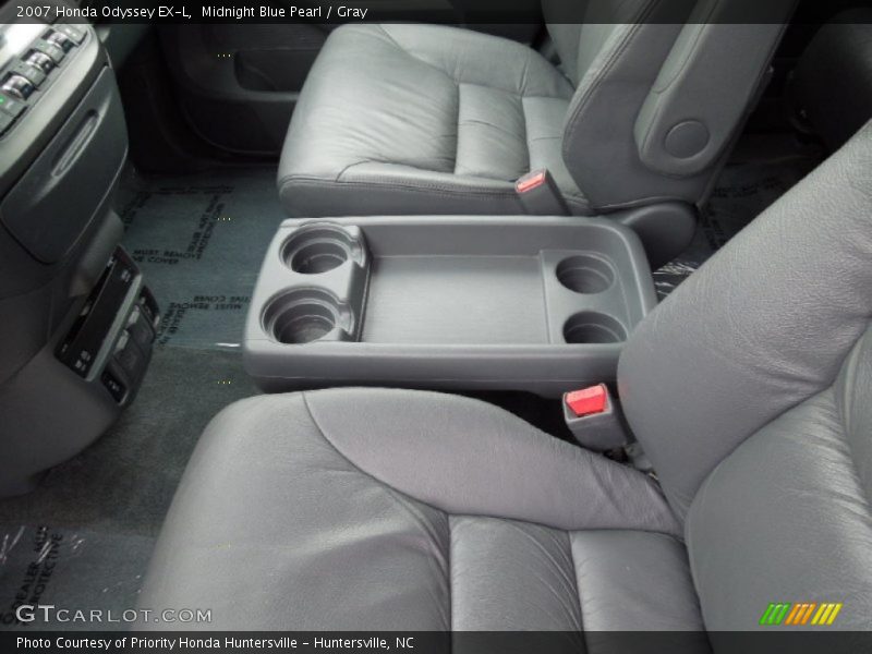 Midnight Blue Pearl / Gray 2007 Honda Odyssey EX-L