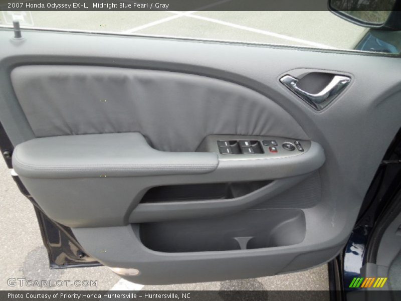 Midnight Blue Pearl / Gray 2007 Honda Odyssey EX-L