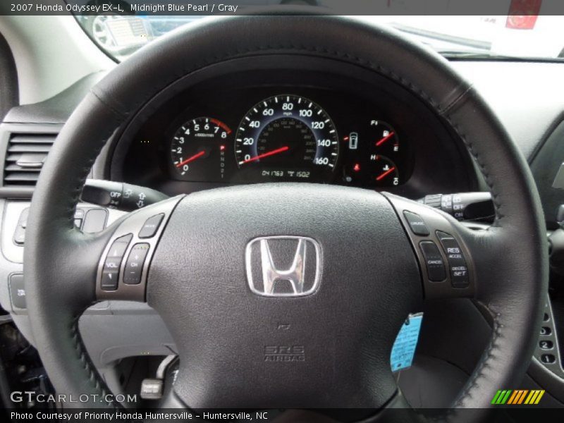 Midnight Blue Pearl / Gray 2007 Honda Odyssey EX-L