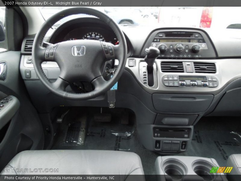 Midnight Blue Pearl / Gray 2007 Honda Odyssey EX-L