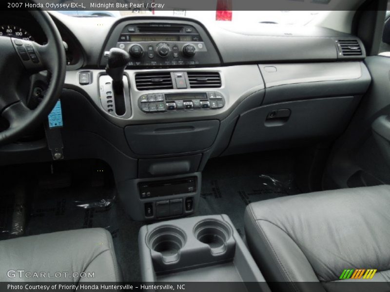 Midnight Blue Pearl / Gray 2007 Honda Odyssey EX-L