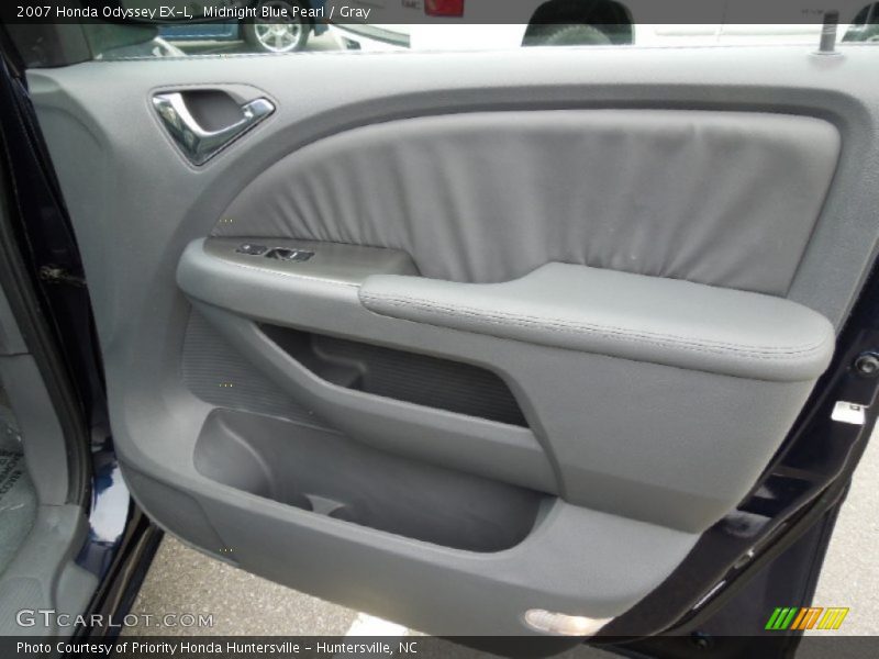 Midnight Blue Pearl / Gray 2007 Honda Odyssey EX-L