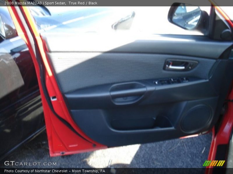 True Red / Black 2008 Mazda MAZDA3 i Sport Sedan