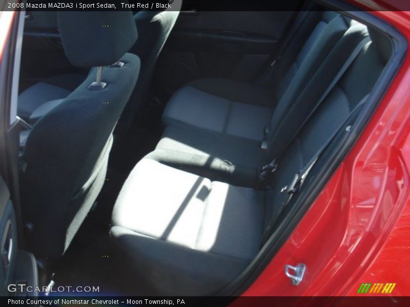 True Red / Black 2008 Mazda MAZDA3 i Sport Sedan