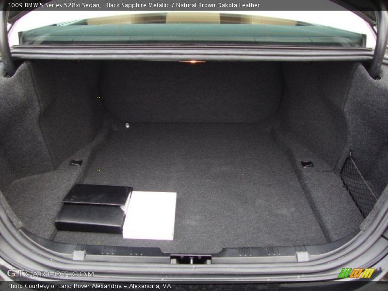 Black Sapphire Metallic / Natural Brown Dakota Leather 2009 BMW 5 Series 528xi Sedan