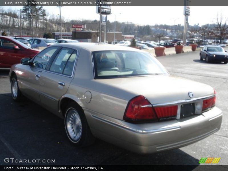Harvest Gold Metallic / Medium Parchment 1999 Mercury Grand Marquis LS