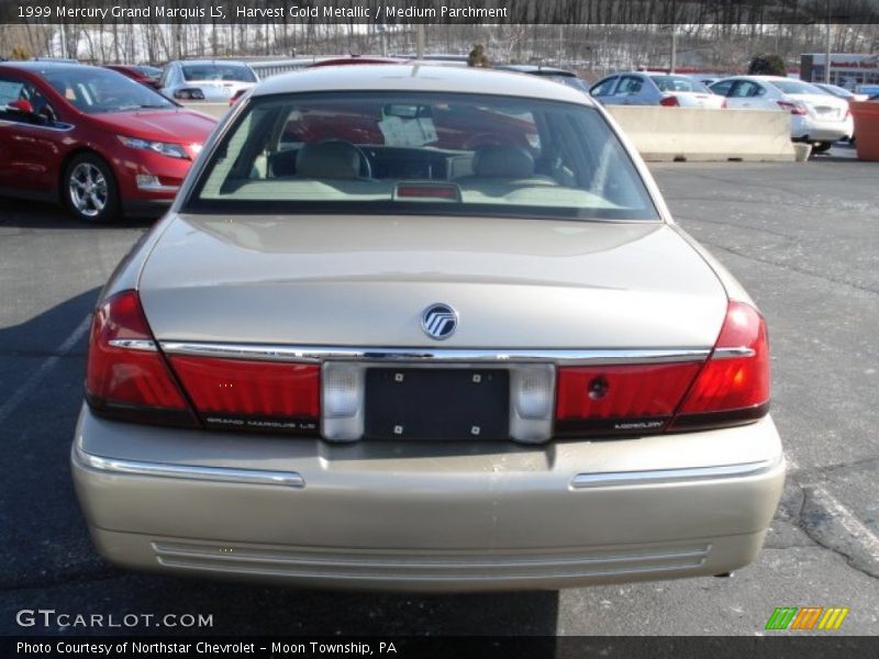 Harvest Gold Metallic / Medium Parchment 1999 Mercury Grand Marquis LS