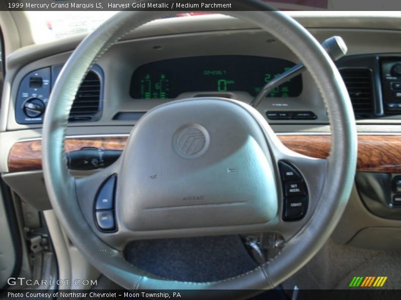 Harvest Gold Metallic / Medium Parchment 1999 Mercury Grand Marquis LS
