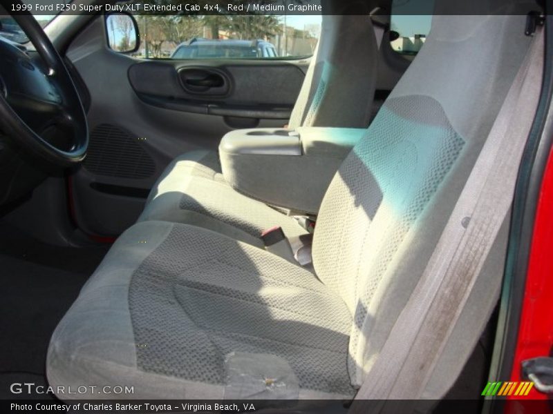 Red / Medium Graphite 1999 Ford F250 Super Duty XLT Extended Cab 4x4