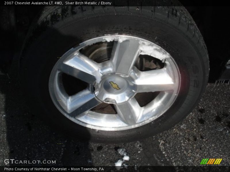Silver Birch Metallic / Ebony 2007 Chevrolet Avalanche LT 4WD