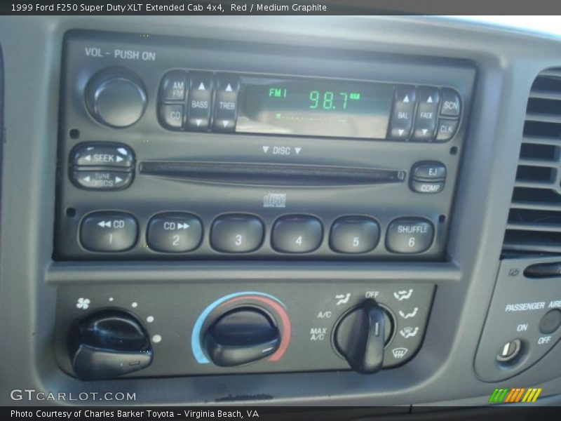 Red / Medium Graphite 1999 Ford F250 Super Duty XLT Extended Cab 4x4