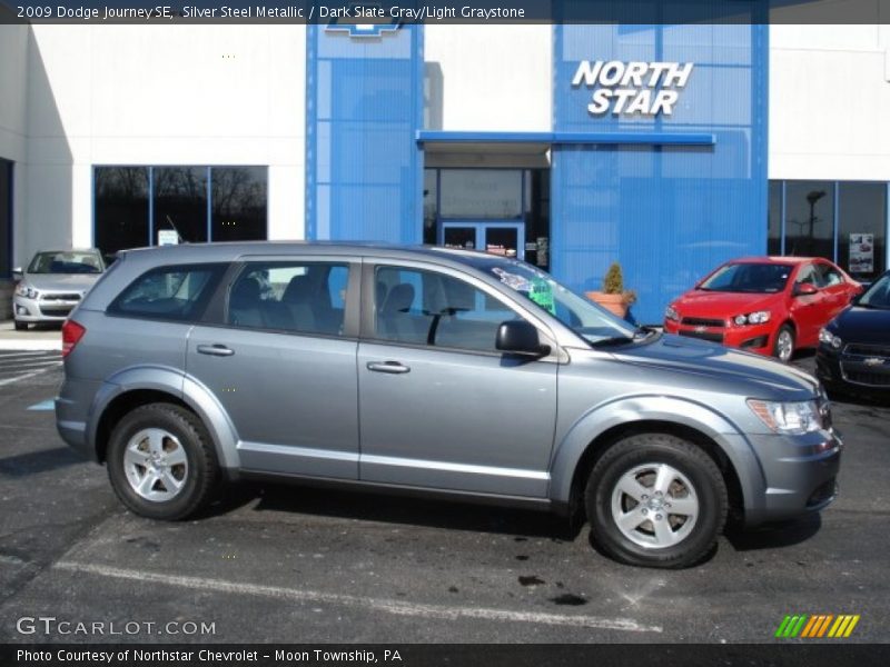 Silver Steel Metallic / Dark Slate Gray/Light Graystone 2009 Dodge Journey SE