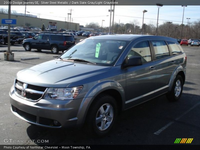 Silver Steel Metallic / Dark Slate Gray/Light Graystone 2009 Dodge Journey SE