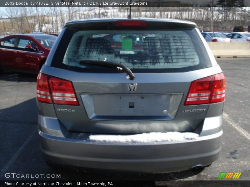 Silver Steel Metallic / Dark Slate Gray/Light Graystone 2009 Dodge Journey SE