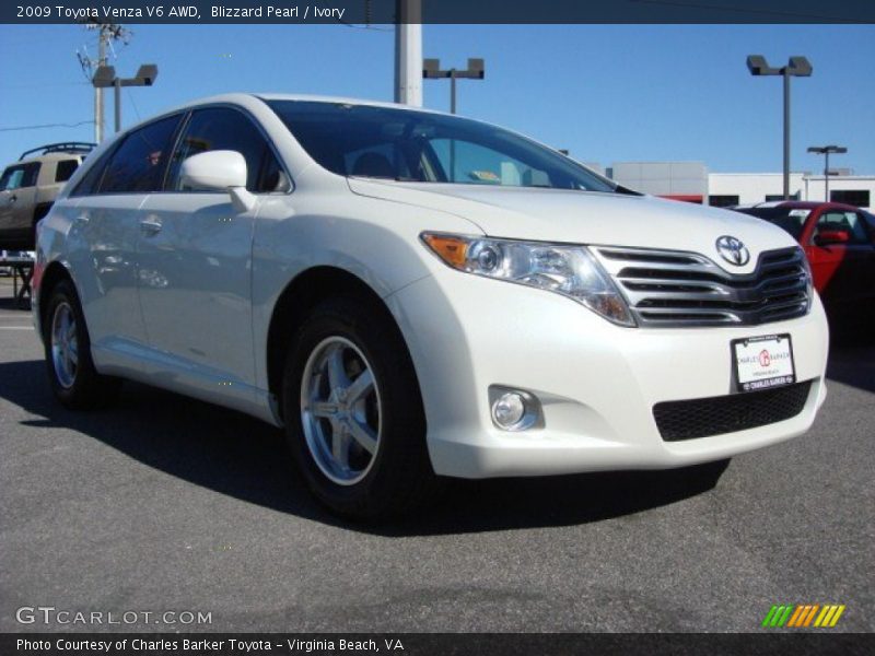 Blizzard Pearl / Ivory 2009 Toyota Venza V6 AWD