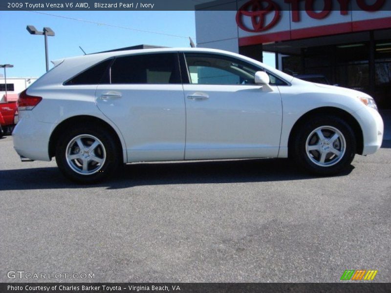 Blizzard Pearl / Ivory 2009 Toyota Venza V6 AWD
