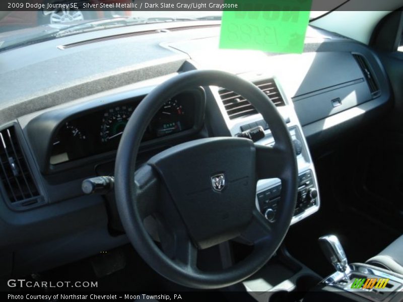 Silver Steel Metallic / Dark Slate Gray/Light Graystone 2009 Dodge Journey SE