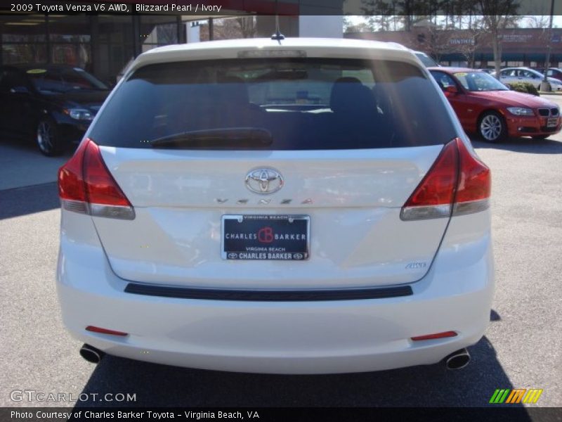 Blizzard Pearl / Ivory 2009 Toyota Venza V6 AWD