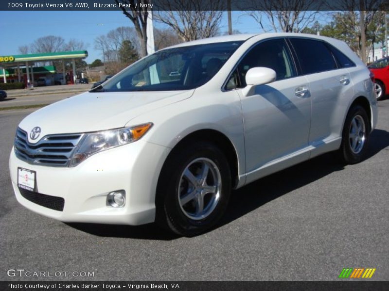 Blizzard Pearl / Ivory 2009 Toyota Venza V6 AWD