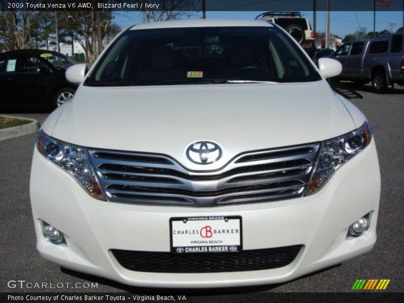 Blizzard Pearl / Ivory 2009 Toyota Venza V6 AWD