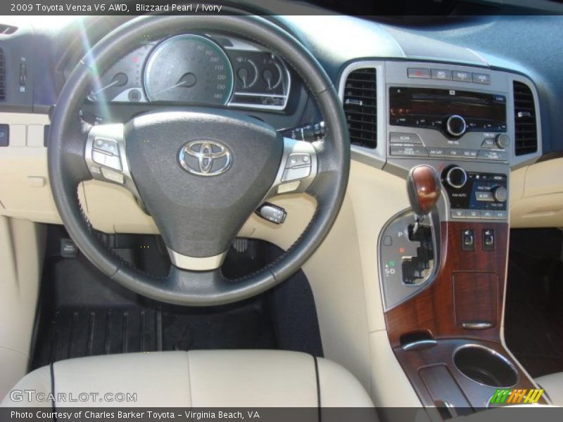 Blizzard Pearl / Ivory 2009 Toyota Venza V6 AWD