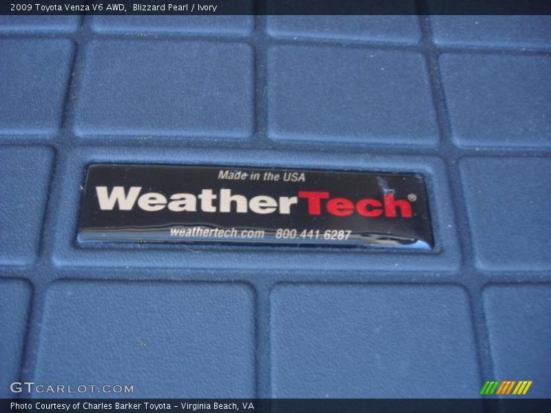 Blizzard Pearl / Ivory 2009 Toyota Venza V6 AWD