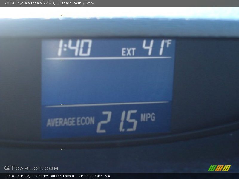 Blizzard Pearl / Ivory 2009 Toyota Venza V6 AWD