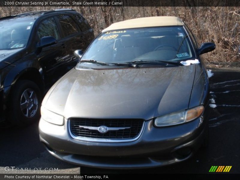 Shale Green Metallic / Camel 2000 Chrysler Sebring JX Convertible