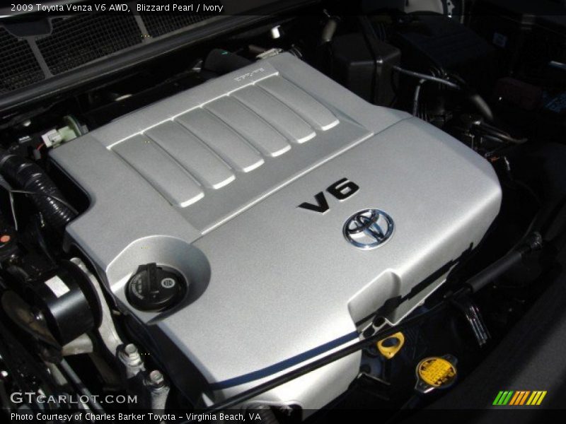 Blizzard Pearl / Ivory 2009 Toyota Venza V6 AWD