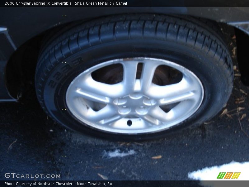 Shale Green Metallic / Camel 2000 Chrysler Sebring JX Convertible