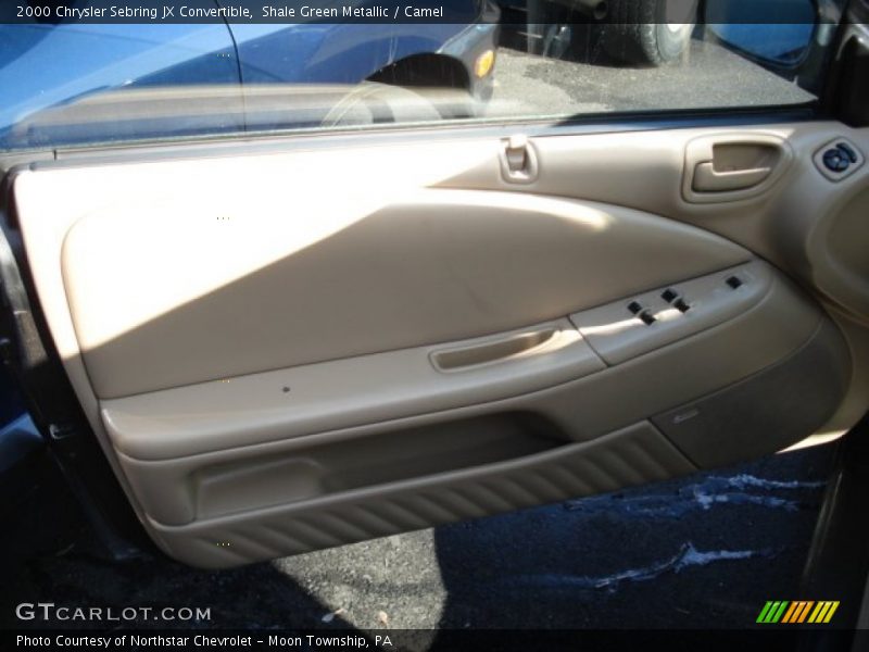 Shale Green Metallic / Camel 2000 Chrysler Sebring JX Convertible