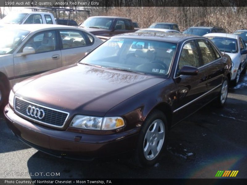 Andora Red Pearl / Ecru 1998 Audi A8 4.2 quattro