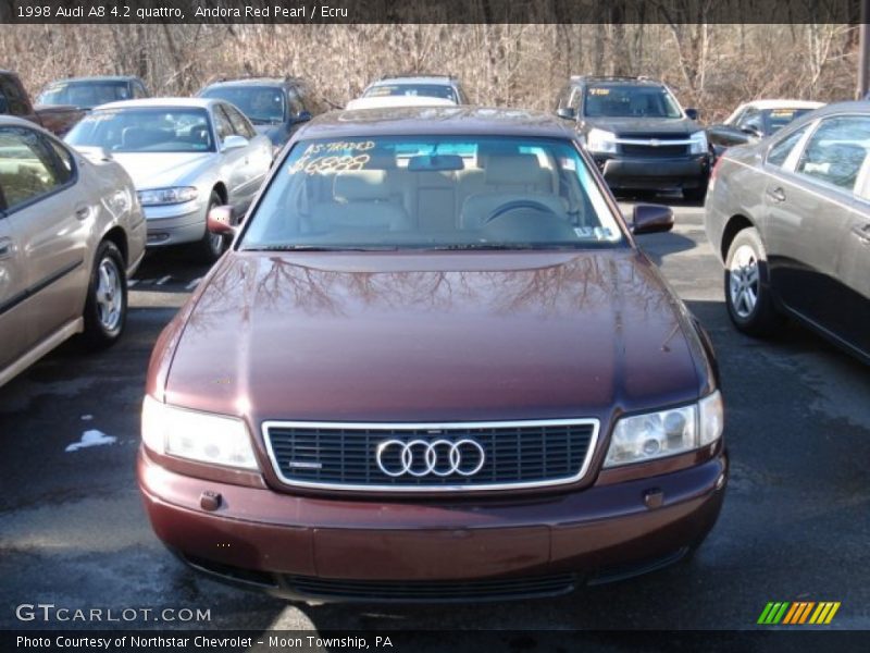 Andora Red Pearl / Ecru 1998 Audi A8 4.2 quattro