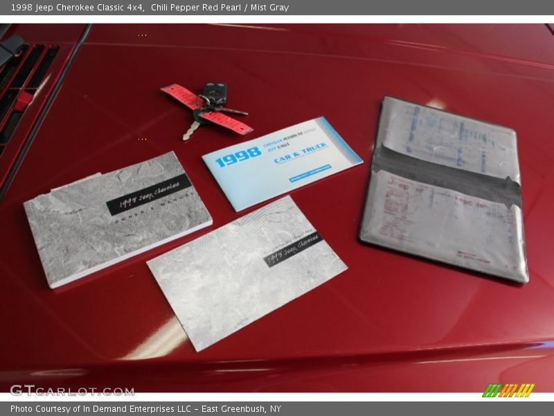 Chili Pepper Red Pearl / Mist Gray 1998 Jeep Cherokee Classic 4x4