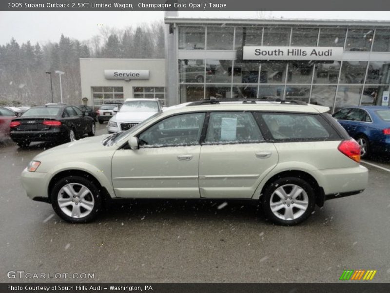 Champagne Gold Opal / Taupe 2005 Subaru Outback 2.5XT Limited Wagon