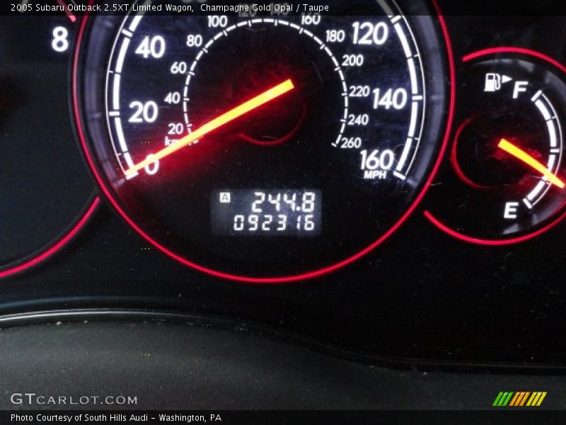 Champagne Gold Opal / Taupe 2005 Subaru Outback 2.5XT Limited Wagon