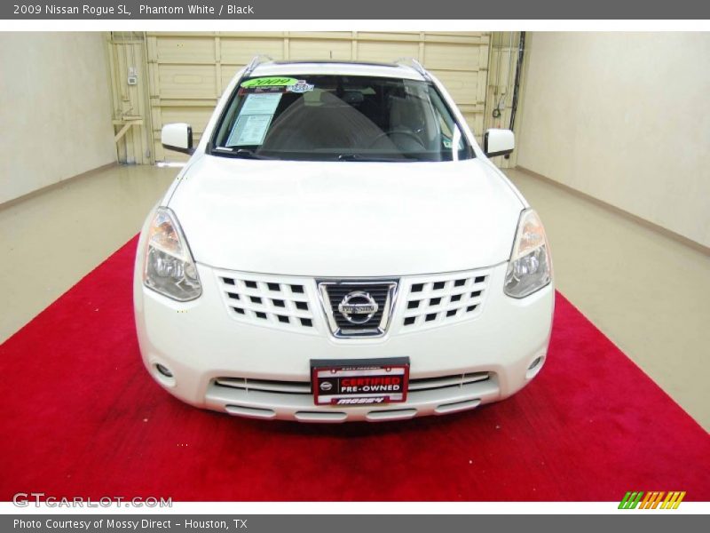 Phantom White / Black 2009 Nissan Rogue SL