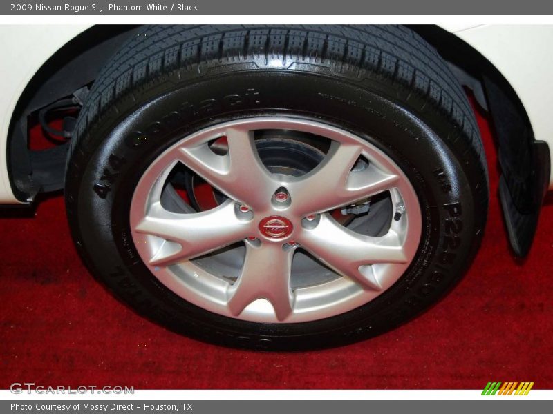 Phantom White / Black 2009 Nissan Rogue SL