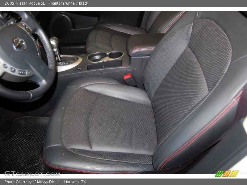 Phantom White / Black 2009 Nissan Rogue SL
