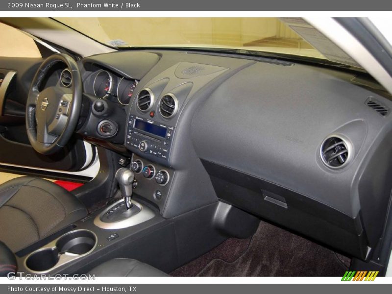 Phantom White / Black 2009 Nissan Rogue SL