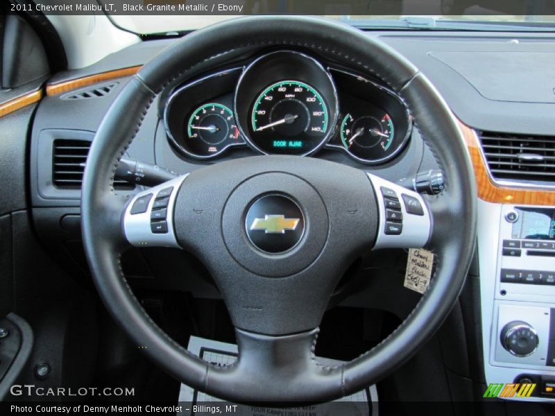 Black Granite Metallic / Ebony 2011 Chevrolet Malibu LT