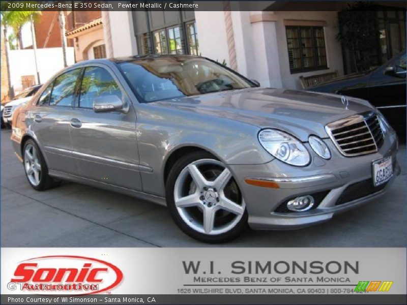 Pewter Metallic / Cashmere 2009 Mercedes-Benz E 350 Sedan