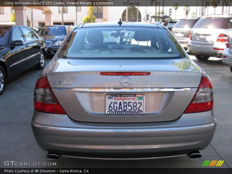 Pewter Metallic / Cashmere 2009 Mercedes-Benz E 350 Sedan